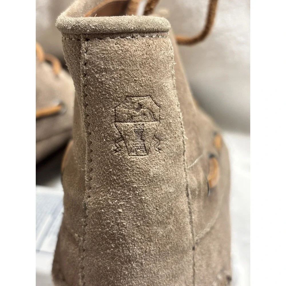 Mens Size 9 Tan Brunello Cucinelli Suede Chukka Boots Ankle Boots Italy Designer